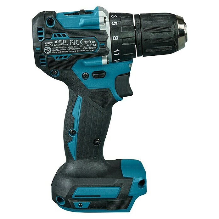 Makita LXT 18V Accuschroefboormachine DDF487ZJ (Max. draaimoment: 40 Nm, Aantal versnellingen: 21 st.) | BAUHAUS