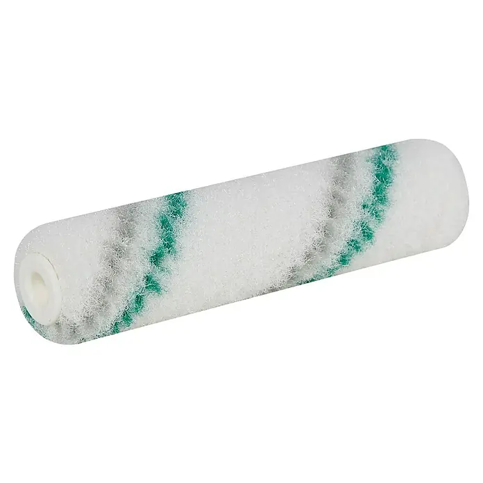 swingcolor Lasurwalze K17 - 2 Stk., Breite Walze: 10 cm, Bügelstärke: 6 mm, Weiß/Grau/Grün - Farbwalze mit grün-grauen Streifen. Ideal zum Auftragen von Farbe und Lacken auf glatten und leicht rauen Oberflächen.