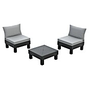 Keter Elements Mesa auxiliar de jardín (L x An x Al: 67 x 69 x 15 cm, Polipropileno, Negro) | BAUHAUS