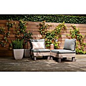 Keter Elements Sillón de jardín (L x An x Al: 67 x 38 x 68 cm, Madera/Verde, Polipropileno) | BAUHAUS