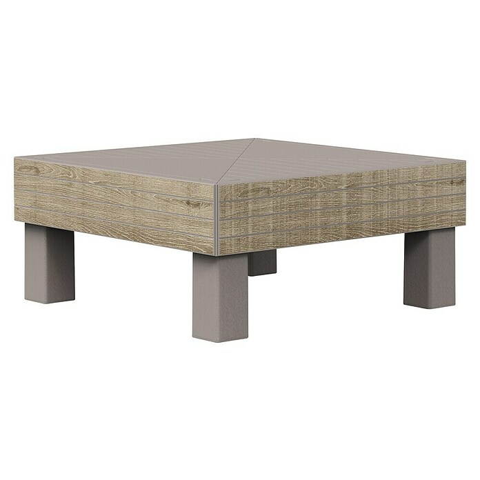 Keter Conjunto de muebles Elements II (Número de personas máx.: 5, 6 pzs., Polipropileno, Verde/Madera) | BAUHAUS