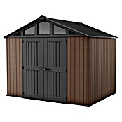 Keter Caseta de jardín Stronghold 2.0 (Medidas ext. (An x Pr): 305 x 243 cm, Plástico, Marrón/Negro, 7,4 m²) | BAUHAUS