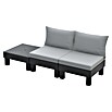 Keter Conjunto de muebles Elements (Número de personas máx.: 2, 3 pzs., Polipropileno, Negro/Gris) | BAUHAUS