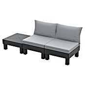 Keter Elements Mesa auxiliar de jardín (L x An x Al: 67 x 69 x 15 cm, Polipropileno, Negro) | BAUHAUS