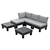 Keter Elements Mesa auxiliar de jardín (L x An x Al: 67 x 69 x 15 cm, Polipropileno, Negro) | BAUHAUS