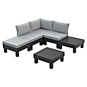 Keter Elements Mesa auxiliar de jardín (L x An x Al: 67 x 69 x 15 cm, Polipropileno, Negro) | BAUHAUS