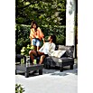 Keter Conjunto de muebles Elements (Número de personas máx.: 2, 3 pzs., Polipropileno, Negro/Gris) | BAUHAUS
