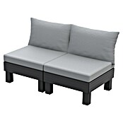Keter Elements Sillón de jardín Elements (An x Pr x Al: 38 x 67 x 68 cm, Negro/Gris, Polipropileno) | BAUHAUS