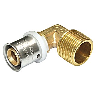 Comisa Press prehodno koleno (Premer: 16 mm, Zunanji navoj: ½″, 90 °)