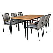 Sunfun Silla de jardín Greta (L x An x Al: 47 x 57 x 89 cm, Negro, Aluminio/Cuerda sintética) | BAUHAUS