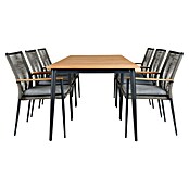 Sunfun Silla de jardín Greta (L x An x Al: 47 x 57 x 89 cm, Negro, Aluminio/Cuerda sintética) | BAUHAUS