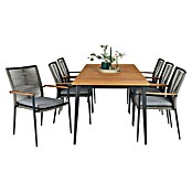 Sunfun Silla de jardín Greta (L x An x Al: 47 x 57 x 89 cm, Negro, Aluminio/Cuerda sintética) | BAUHAUS