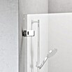 Camargue Air Eckdusche C22+C23 (77,5 x 87,5 x 200 cm, Stärke: 8 mm, Silber)