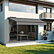 SmartSun Toldo con motor Solar Motion Dark Vivant (Gris, Ancho: 3,95 m, Caída: 3 m) | BAUHAUS
