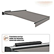 SmartSun Toldo con motor Solar Motion Dark Vivant (Gris, Ancho: 3,95 m, Caída: 3 m) | BAUHAUS