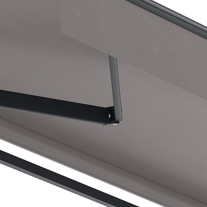SmartSun Toldo con motor Solar Motion Dark Vivant (Gris, Ancho: 3,95 m, Caída: 3 m) | BAUHAUS