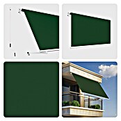 SmartSun Toldo para balcón Urban (Verde, Ancho: 3,95 m, Caída: 2,45 m) | BAUHAUS