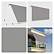 SmartSun Toldo para balcón Urban (Gris, Ancho: 3,95 m, Caída: 2,45 m) | BAUHAUS