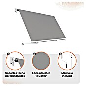 SmartSun Toldo para balcón Urban (Gris, Ancho: 3,95 m, Caída: 2,45 m) | BAUHAUS