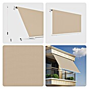 SmartSun Toldo para balcón Urban (Arena, Ancho: 3,95 m, Caída: 2,45 m) | BAUHAUS