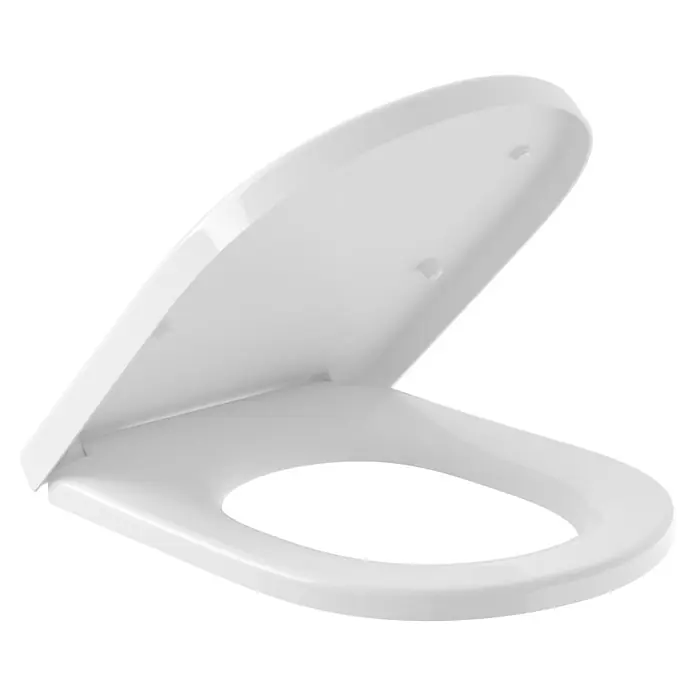 Villeroy & Boch Architectura WC-Sitz XL - Duroplast, Weiß, Mit Absenkautomatik - Dieser Artikel zeigt einen Toilettensitz. Der weiße Toilettendeckel ist hochgeklappt.