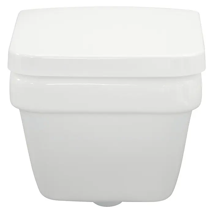 Villeroy & Boch Architectura WC-Sitz - Duroplast, Weiß, Mit Absenkautomatik - Wandhängendes WC in Weiß, rechteckige Form mit glatter Oberfläche, ideal für moderne Badezimmer. Stilvolles Design für jedes Bad.