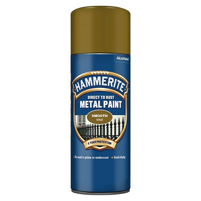 Hammerite Pršilni lak Smooth  (Zlata, Sijaj, 400 ml) | 5979 - Spezialsprays | HADM - Lackspray | HAD - Farben | HA - Farben | H - Innendeko/Farben | BAUHAUS
