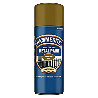 Hammerite Pršilni lak Smooth (Zlata, Sijaj, 400 ml)