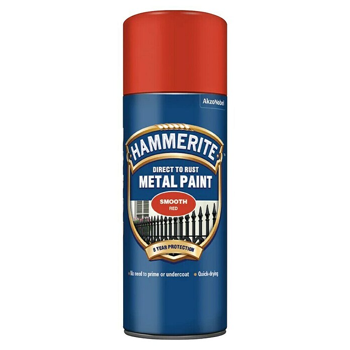 Hammerite Pršilni lak Smooth  (Rdeča, Sijaj, 400 ml) | 5979 - Spezialsprays | HADM - Lackspray | HAD - Farben | HA - Farben | H - Innendeko/Farben | BAUHAUS