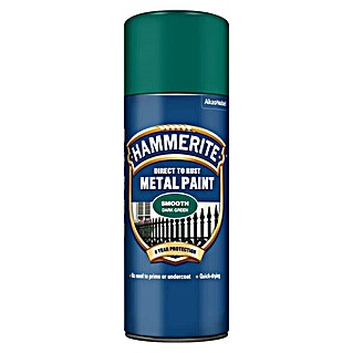 Hammerite Pršilni lak Smooth (Zelena, Sijaj, 400 ml)