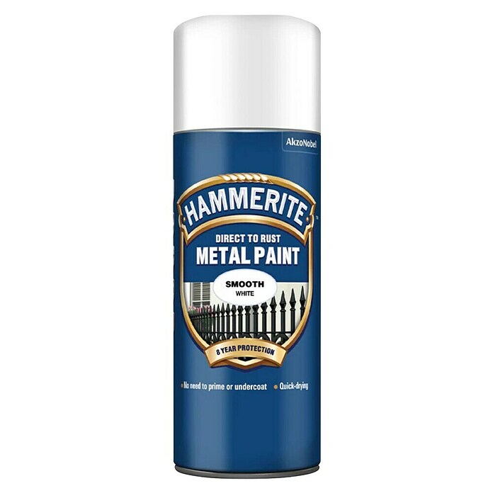 Hammerite Pršilni lak Smooth  (Bela, Sijaj, 400 ml) | 5979 - Spezialsprays | HADM - Lackspray | HAD - Farben | HA - Farben | H - Innendeko/Farben | BAUHAUS