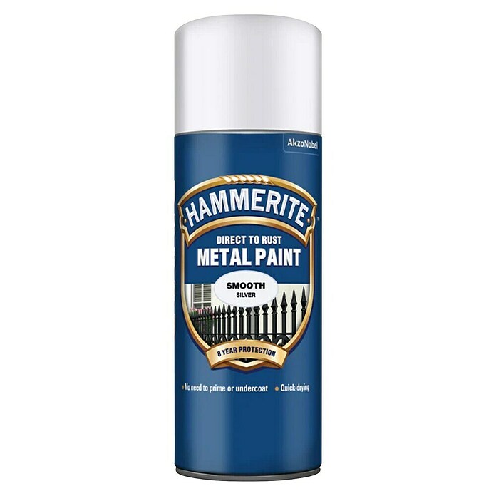 Hammerite Pršilni lak Smooth  (Srebrna, Sijaj, 400 ml) | 5979 - Spezialsprays | HADM - Lackspray | HAD - Farben | HA - Farben | H - Innendeko/Farben | BAUHAUS