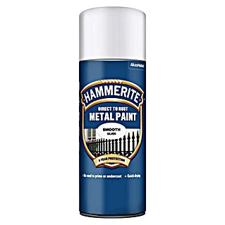 Hammerite Pršilni lak Smooth (Srebrna, Sijaj, 400 ml)