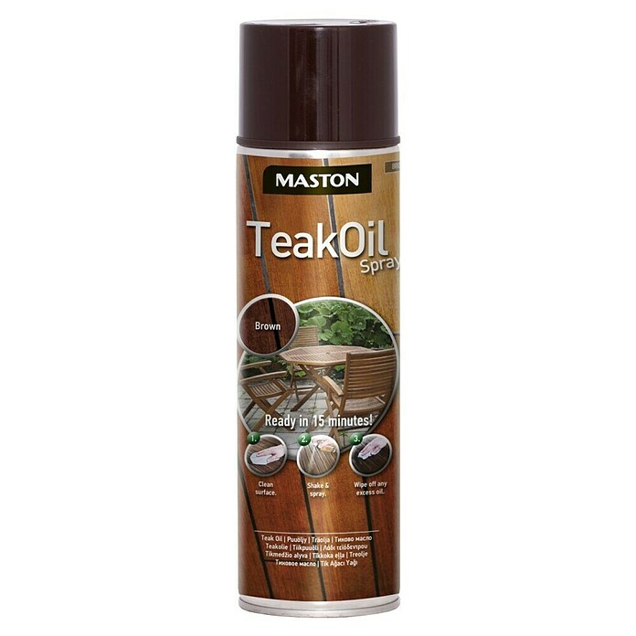 Olje za tikovino v spreju  (500 ml, Rjava) | Posebni izdelki za les | Zaščita in obdelava lesa | Barve in tapete | Izdelki | BAUHAUS