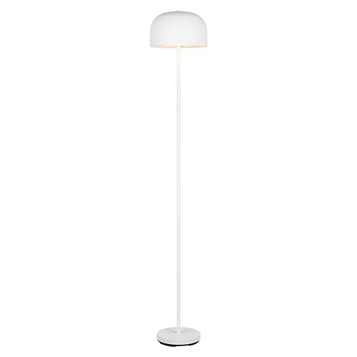 Reality Leuchten LED-Stehleuchte Jeff - 2 W, Höhe: 147 cm, Weiß, Warmweiß - Elegante Stehleuchte in Weiß. Modernes Design mit schlankem Ständer und rundem Lampenschirm für angenehmes Licht im Raum.