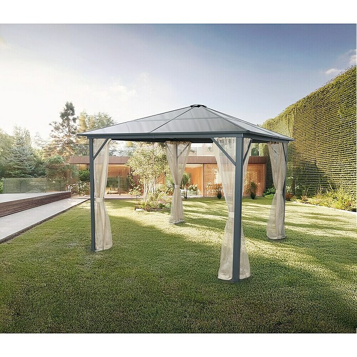 Ersatzdach (Passend für: Gartenpavillon, Polycarbonatplatten, Grau) | BAUHAUS