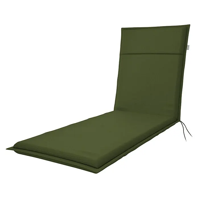 Doppler Liegenauflage Life - L x B x H: 195 x 58 x 4 cm, Polyester, Grün - Die olivgrüne Liegenauflage bietet Komfort und Stil für entspannte Stunden im Garten oder auf der Terrasse.