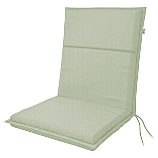 Doppler Blazina za stol z nizkim naslonom Life (100 x 48 x 4 cm, Svetlo zelena)