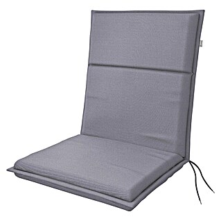 Doppler Blazina za stol z nizkim naslonom Life (100 x 48 x 4 cm, Siva)