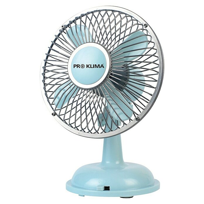 PR Klima Ventilador de sobremesa (Azul, Diámetro: 14 cm, 2,5 W, 105,65 m³/h, Puerto USB 2.0)