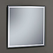 Camargue Espejo con luz LED Lisbeth (100 x 80 cm, Sensor, Negro) | BAUHAUS