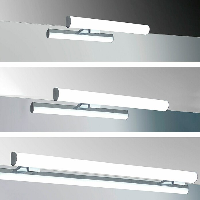 Aplique LED para espejo Drop 30 cm (7 W, Cromo, L x An x Al: 11,4 x 30 x 4 cm) | BAUHAUS