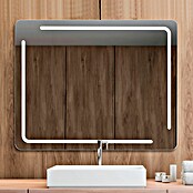 Camargue Espejo con luz LED Kamet (Dimensiones (An x Al): 140 x 80 cm, Transformador)