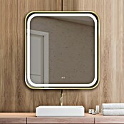 Espejo con luz LED Klara (An x Al: 100 x 80 cm, Oro, Sensor) | BAUHAUS