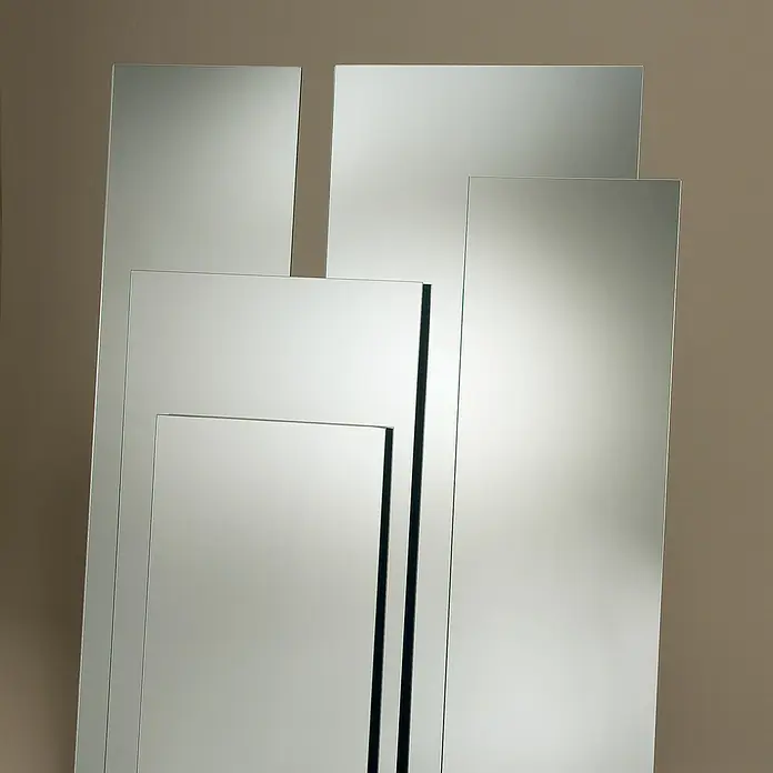Camargue Espejo de puerta Deco - 39 x 140 cm - Diferentes tamaños de espejos rectangulares que crean un diseño de pared moderno y reflectante. Perfecto para pasillos o dormitorios.
