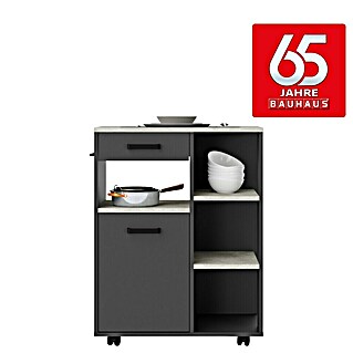 Stolarz-Lempert Beistellwagen Linda R (L x B x H: 40 x 73 x 91,4 cm, Anthrazit)