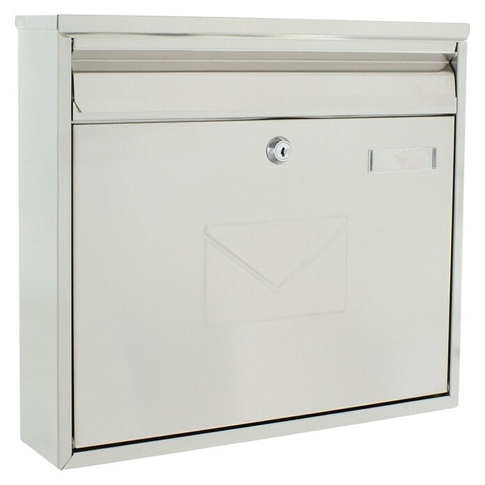 Rottner Prehodni poštni nabiralnik Teramo  (Do x Š x V: 360 x 320 x 80 mm, Siva, Nerjavno jeklo) | 1347 - Briefkästen/Zeitungsboxen Metall | AAHE - Briefkästen/Zeitungsboxen | AAH - Sicherheit | AA - Eisenwaren | A - Eisenwaren | BAUHAUS