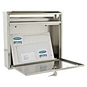 Rottner Prehodni poštni nabiralnik Teramo  (Do x Š x V: 360 x 320 x 80 mm, Siva, Nerjavno jeklo) | 1347 - Briefkästen/Zeitungsboxen Metall | AAHE - Briefkästen/Zeitungsboxen | AAH - Sicherheit | AA - Eisenwaren | A - Eisenwaren | BAUHAUS