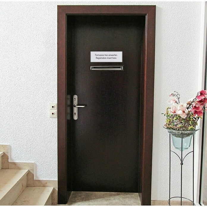 Rottner Prehodni poštni nabiralnik Teramo  (Do x Š x V: 360 x 320 x 80 mm, Siva, Nerjavno jeklo) | 1347 - Briefkästen/Zeitungsboxen Metall | AAHE - Briefkästen/Zeitungsboxen | AAH - Sicherheit | AA - Eisenwaren | A - Eisenwaren | BAUHAUS