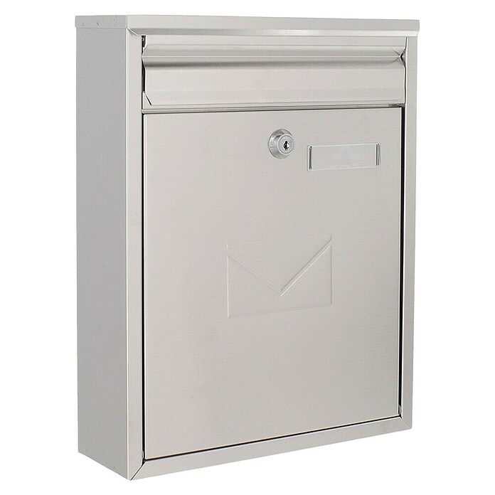 Rottner Prehodni poštni nabiralnik Como  (Do x Š x V: 320 x 250 x 85 mm, Srebrna, Nerjavno jeklo) | 1347 - Briefkästen/Zeitungsboxen Metall | AAHE - Briefkästen/Zeitungsboxen | AAH - Sicherheit | AA - Eisenwaren | A - Eisenwaren | BAUHAUS